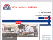 Tablet Screenshot of adityapucollege.com